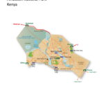 Map of Amboseli National Park in Kenya