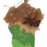 Map of Bale Mountains National Park in Ethiopia