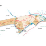 Map of Caprivi Strip in Namibia