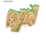 Map of Ithala National Park in South Africa
