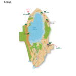 Map of Lake Nakuru National Park in Kenya