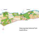 Map of Mapungubwe National Park in South Africa