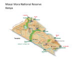 Map of Masai Mara National Reserve in Kenya