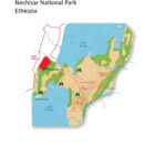 Map of the Nechisar National Park in Ethiopia