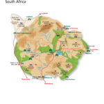 Map of Pilanesberg Game Reserve in South Africa