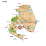 Map of Tsavo National Park in Kenya