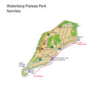 Map of Waterberg Plateau Park in Namibia